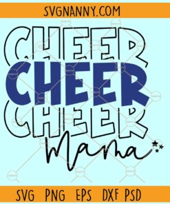 Cheer mama stacked svg, Cheer Mom Svg, Cheerleader Svg, Cheer Mama clipart svg