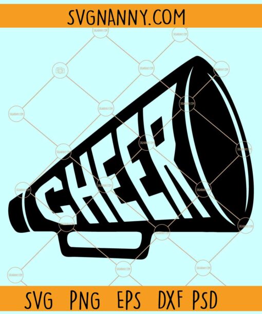 Cheerleader Megaphone SVG, Cheerleader SVG, Cheer Megaphone SVG
