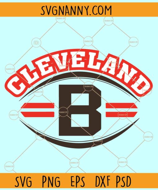 Cleveland Browns Football SVG¸ Cleveland Browns Football Svg, Cleveland Browns Mascot Svg