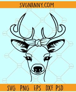 Deer with bandana svg, Deer Bandana SVG, Deer SVG file, Deer clipart svg