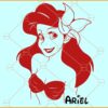 Disney Ariel SVG, Ariel Punk svg, Little Mermaid Svg, Ariel svg, Mermaid svg