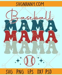 Distressed baseball mama svg, Retro baseball mama svg, Baseball Ball Svg, Baseball Shirt Svg