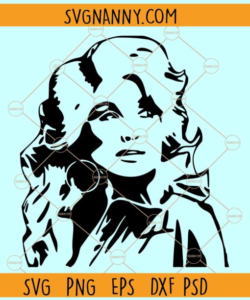 Dolly Parton SVG, Dolly Parton Silhouette SVG, Dolly clipart Parton SVG