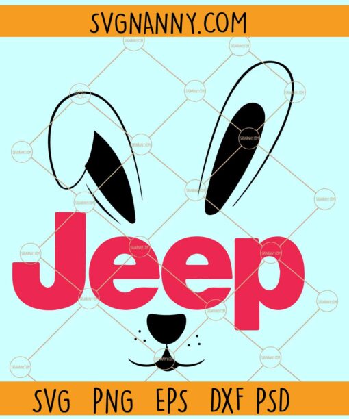 Easter Bunny Jeep SVG, Jeep mom Easter SVG, Jeep lover Easter SVG