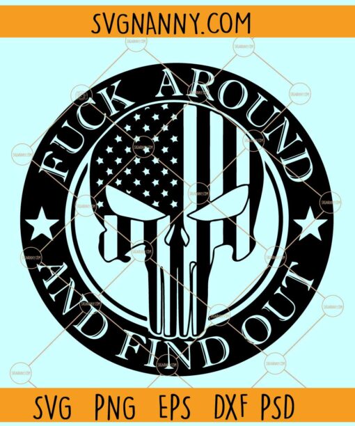FAAFO punisher skull SVG, FAAFO Punisher Flag Svg, Punisher Skull svg, 2nd amendment svg