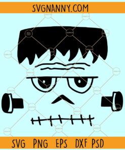 Frankenstein face svg, Frankenstein svg, Horror Classics SVG, Halloween svg