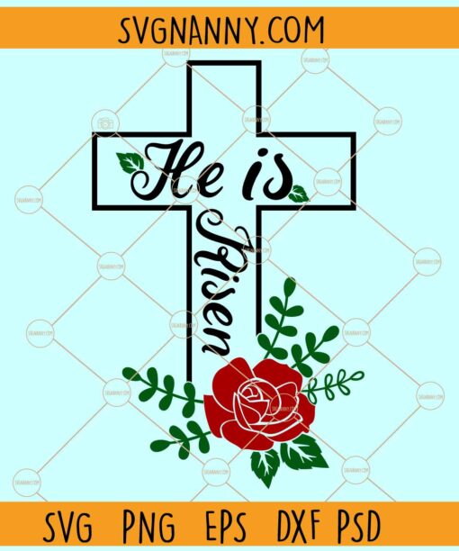 He is risen svg, Bible Verse Svg, Religious Svg, Christian Svg, Easter Svg, Matthew 28:6 svg