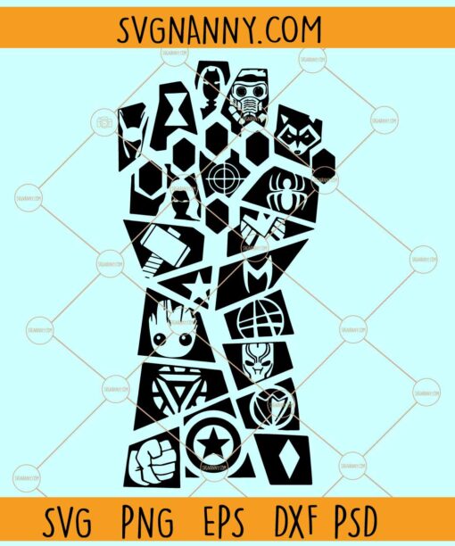 Infinity gauntlet svg, Avengers svg, Thanos svg, infinity gauntlet clipart svg