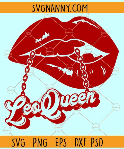 Leo queen lips svg, Leo Lips svg, Piercings svg, birthday svg, birthday zodiac svg