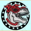 Mamasaurus with Red Bandana and Sunglasses SVG, Dinosaur Svg, Mamasaurus Svg, Dino Mom Svg