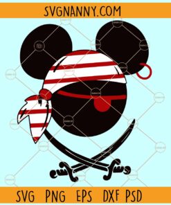 Mickey Mouse Pirates SVG, Mickey pirate SVG, Pirate svg, pirate mickey svg