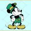 Mickey Mouse irish SVG, Mickey St. Patrick's svg, Patrick's svg, Clover svg