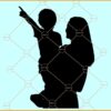 Mother and Child silhouette Svg, Mother and Child SVG, Mom svg, Child svg