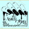 Nails Boss SVG, Nails Boss Drip SVG, Leopard Nail Boss Svg, Nail Tech Svg