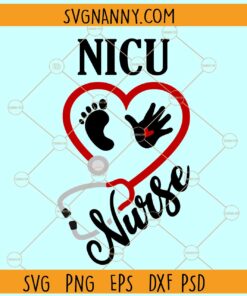 Nicu nurse heart stethoscope svg, Heart Stethoscope SVG, Stethoscope SVG, Doctor Svg