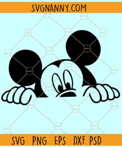 Peeking Mickey Mouse SVG, Mickey mouse svg, Disney mickey svg, Disneyland svg