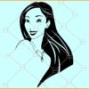 Pocahontas Disney Princess SVG, Princess Pocahontas SVG, Princess Outline svg
