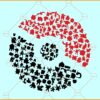 Pokemon fest SVG, Pokémon svg, Pokemon Pokeball Svg, Love Pokemon SVG