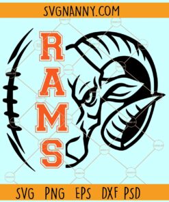 Rams Football SVG, Rams svg, Rams Football team svg, School spirit svg, Rams  Mascots svg