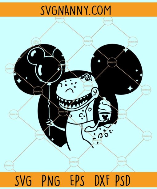Rex mickey ears SVG, Toy Story Rex Mickey Ears SVG, Disney Ears Dinosaur SVG