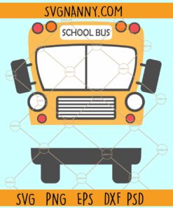 School bus name frame split monogram svg, school bus svg, school svg, back to school svg