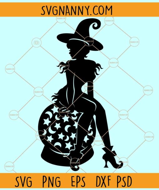 Sexy Halloween witch svg, Witch SVG, Witchy Svg, Witch clipart svg, Magic Svg