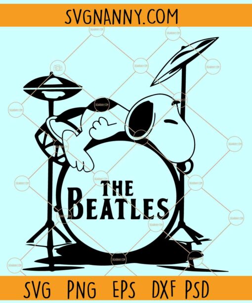 Snoopy The Beatles SVG, The Beatles SVG, Peanuts SVG, Music SVG