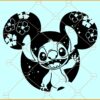 Stitch Mickey ears SVG, Stitch Disney Ears SVG, Stitch SVG