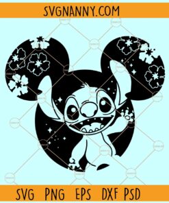 Stitch Mickey ears SVG, Stitch Disney Ears SVG, Stitch SVG