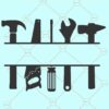 Tools monogram svg, Tools monogram frame svg, Tools name frame svg, Tools svg