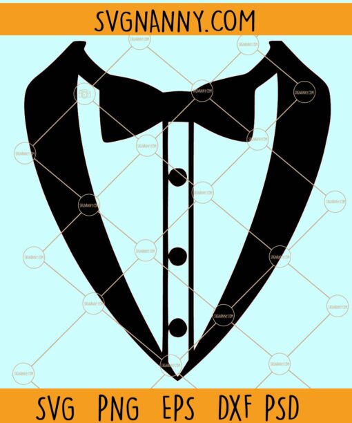 Tuxedo shirt svg file, Tuxedo SVG, Tuxedo Clipart svg, Gentleman svg, Suit svg