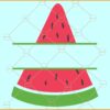 Watermelon split monogram svg, watermelon monogram svg, summer svg, watermelon split name frame svg