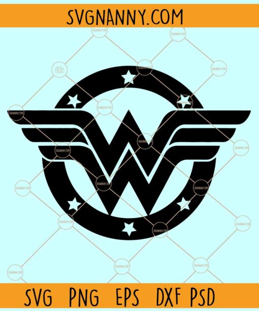 Wonder Woman logo SVG, Wonder Woman Logo png, Super Hero Svg