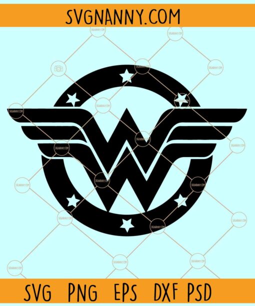 Wonder Woman logo SVG, Wonder Woman Logo png, Super Hero Svg
