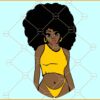 curvy black woman svg, Afro Woman Svg, African American Svg, Black queen svg