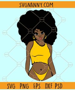 curvy black woman svg, Afro Woman Svg, African American Svg, Black queen svg