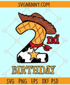 2nd Birthday Woody svg, Cowboy hat svg, Cow print pattern svg, two cowboy svg