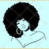 Afro woman svg, Afro Hair svg, fro Woman Svg, Black Queen Svg, Afro Queen Svg