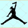 Air Jordan graduation SVG, Senior Graduation SVG, Jumping Graduate svg