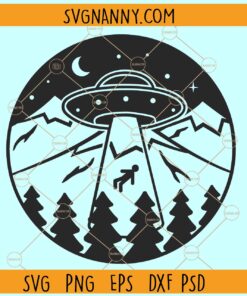 Alien abduction clipart svg, Alien Svg, Alien Sticker svg, Ufo Svg, Alien Outline svg