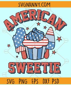 American sweetie svg, 4th July svg, American svg, USA Flag svg, Merica svg