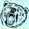Angry bear clipart svg, Angry bear svg, Bear head svg, Bear svg, Bear png
