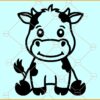 Baby Cow SVG, Cute Baby Cow SVG, Cute cow svg, Farm Animal Clipart svg