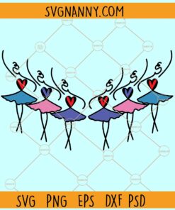 Ballerinas set svg, Ballerina dancers svg, Ballerina svg, Ballet dancers svg