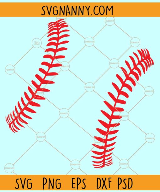 Baseball stitches SVG, Baseball Laces Svg, Baseball Svg, Baseball Stitches clipart SVG
