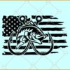 Bass fishing American flag svg, Fishing Clipart svg, Fisherman Flag svg, 4th of July svg
