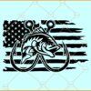 Bass fishing American flag svg, Fishing Clipart svg, Fisherman Flag svg, 4th of July svg