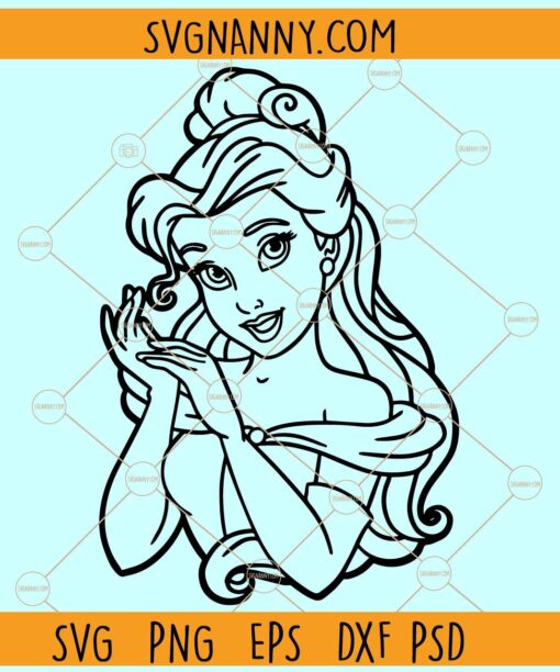 Belle Princess Disney SVG, Beauty and the Beast svg, Disneyland svg