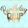 Birthday Drip SVG, Melanin SVG File, Afro Queen Birthday Svg, Birthday Drip SVG File