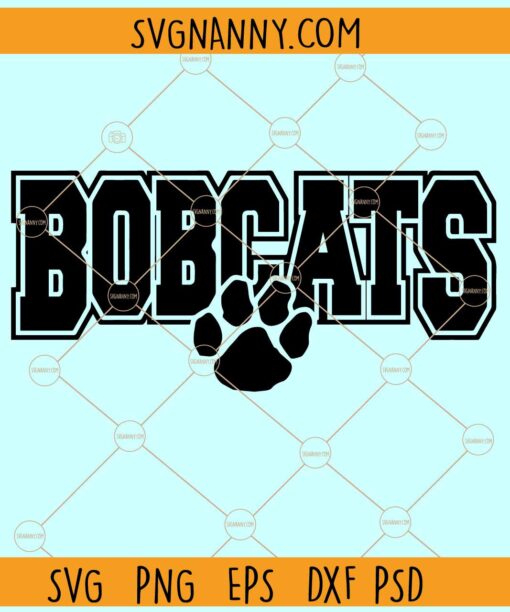 Bobcats mascot SVG, Bobcats Football SVG, Bobcats svg, Go Bobcats svg